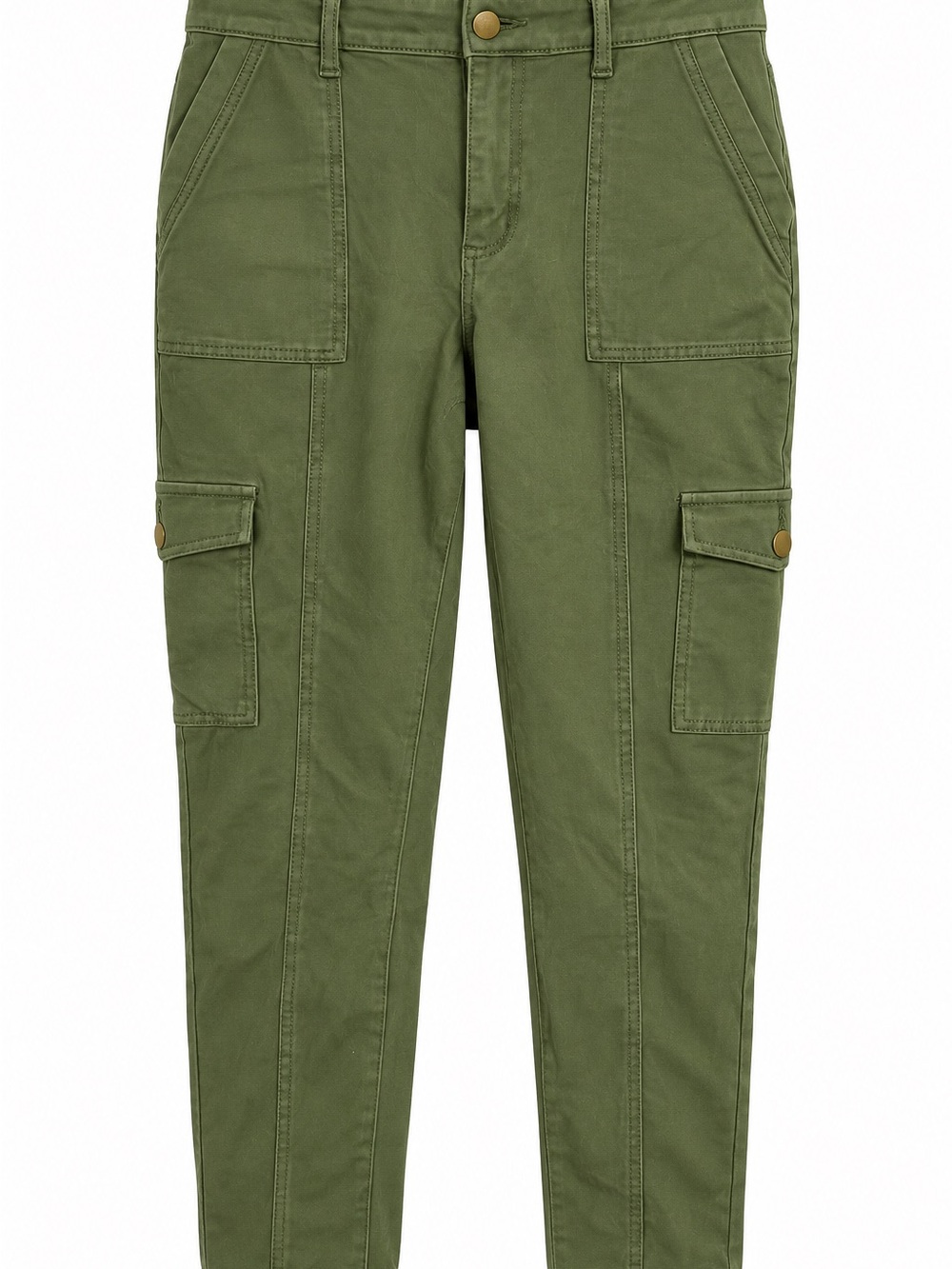 Time and Tru Women’s Size 12 Olive Green Cargo Utility Pants Stretch